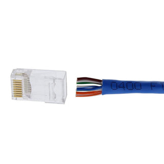 Ideal 85-362 CAT6 Standard Single Piece Modular Plug, 50/Card