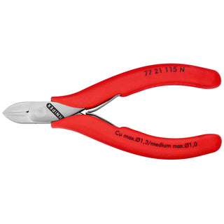 Knipex 77 21 115 N 4 1/2" Electronics Diagonal Cutters