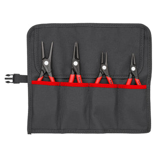 Knipex 00 19 57 4 Pc Precision Snap Ring Pliers Set in Tool Roll