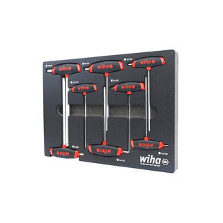 Wiha Tools 54079 Metric T-Handle Foam Tray Set, 8 Pc.