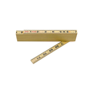 US Tape 55160 Rhino Fiberglass Folding Ruler 5/8" x 6' Carp with 6" sliding extension, Yellow