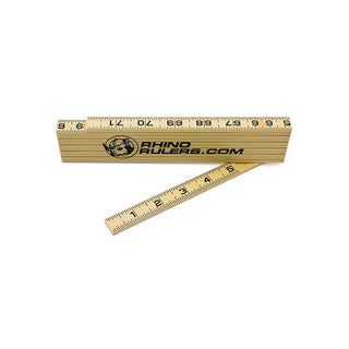 US Tape 55160 Rhino Fiberglass Folding Ruler 5/8" x 6' Carp with 6" sliding extension, Yellow