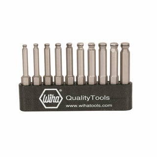 Wiha Tools 74999 MagicRing Ball End Power Bit Belt Set, 10 Piece