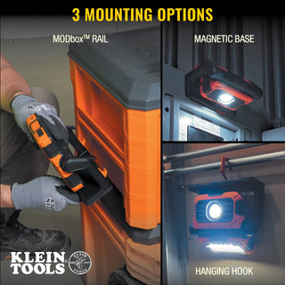 Klein Tools 56417 MODbox Rechargeable Dual Beam LED Work Light