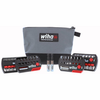 Wiha Tools 76889 32 Piece GoBox TerminatorBlue Impact Bit Set with Mini Ratchet