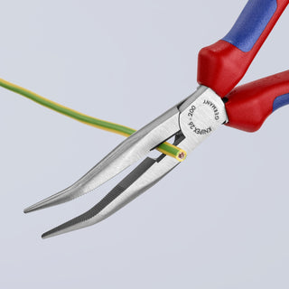 Knipex 26 22 200 SBA 8" Long Nose 40° Angled Pliers with Cutter