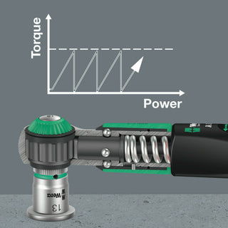 Wera Safe-Torque A 1 Imperial Set 1, 1/4" square head drive, 2-12 Nm, 10 pieces