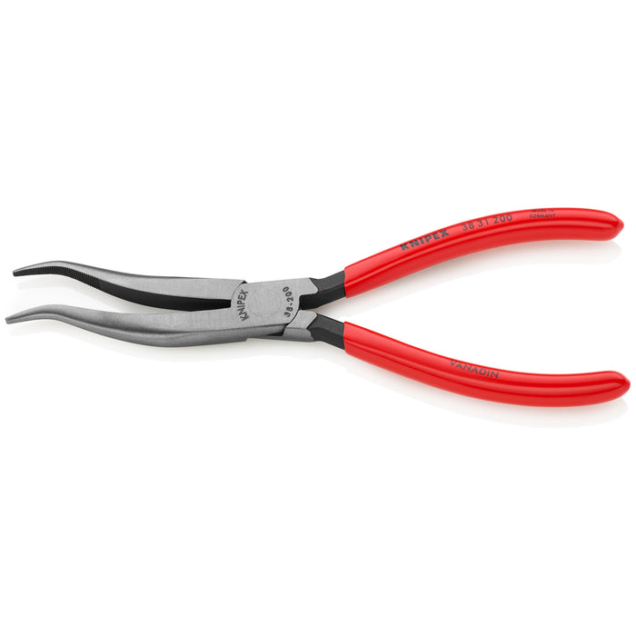 Knipex 38 31 200 8" Long Nose Pliers without Cutter-S Shape