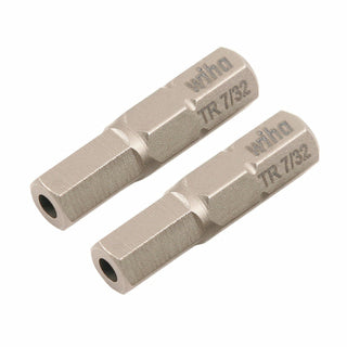 Wiha Tools 71977 7/32" x 25mm Security Hex Insert Bit, 2 Pack