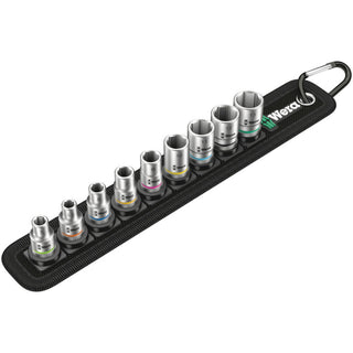 Wera Belt A 4 Zyklop socket set, 1/4" drive, 9 pieces