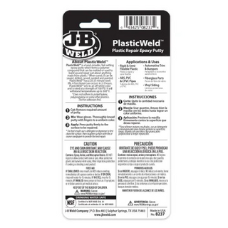 J-B Weld 8237 PlasticWeld Epoxy Putty, 2 oz.