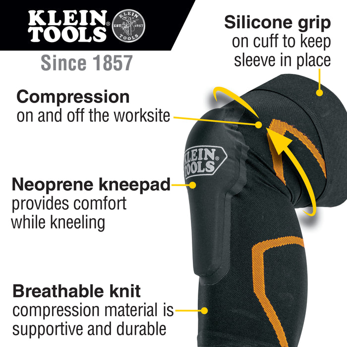 Klein Tools 60624 Knee Pad Compression Sleeve, L/XL
