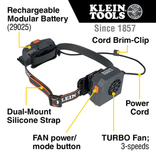 Klein Tools 60822 Hard Hat Turbo Fan, Replacement