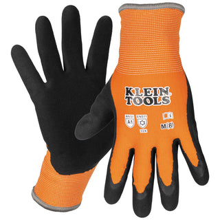 Klein Tools Winter Knit Dipped Gloves, Cut Level A1, Touchscreen