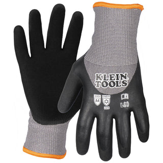 Klein Tools Winter Knit Dipped Gloves, Cut Level A4, Touchscreen