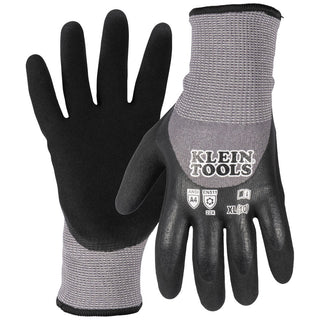 Klein Tools Winter Knit Dipped Gloves, Cut Level A4, Touchscreen