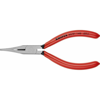 KNIPEX 23 01 140 Flat Nose Pliers with Cutter, 5.5 Inch