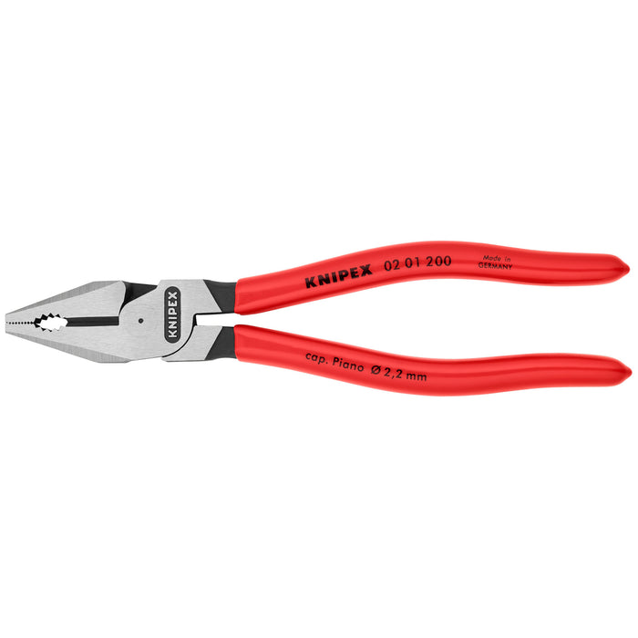 Knipex 02 01 200 SBA 8" High Leverage Combination Pliers