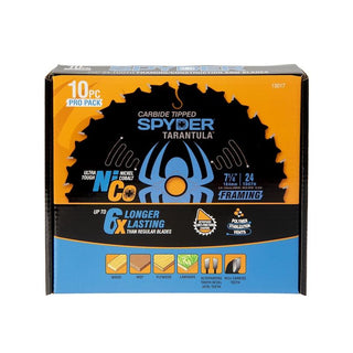 Spyder 13017 7-1/4in 24T Framing 10pc Pro Pack