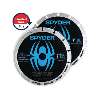 Spyder 14007-2 Diamond Cut-Off Wheel, 7" - 2pc