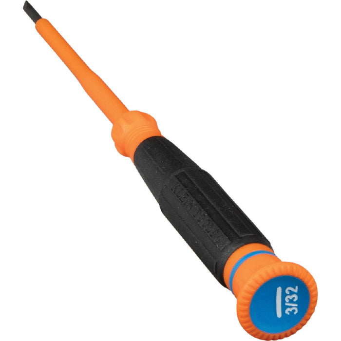 Klein Tools 6243INS Insulated Precision Screwdriver, Slotted 3/32-Inch