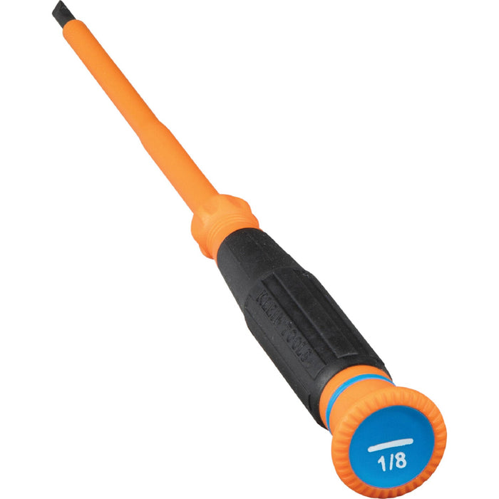 Klein Tools 6254INS Insulated Precision Screwdriver, Slotted 1/8-Inch