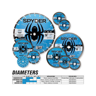 Spyder  14100 Masonry/Tile Cutting Wheel, Continuous, 4"