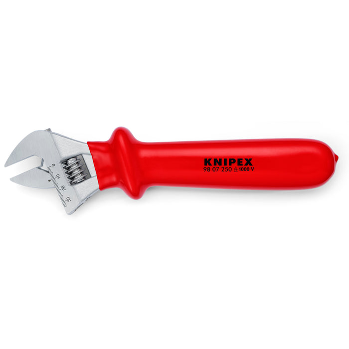 Knipex 98 07 250 10" Adjustable Wrench-1000V Insulated