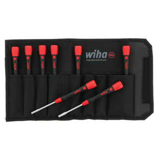 Wiha Tools 26593 8 Piece SAE PicoFinish Precision Nut Driver Pouch Set