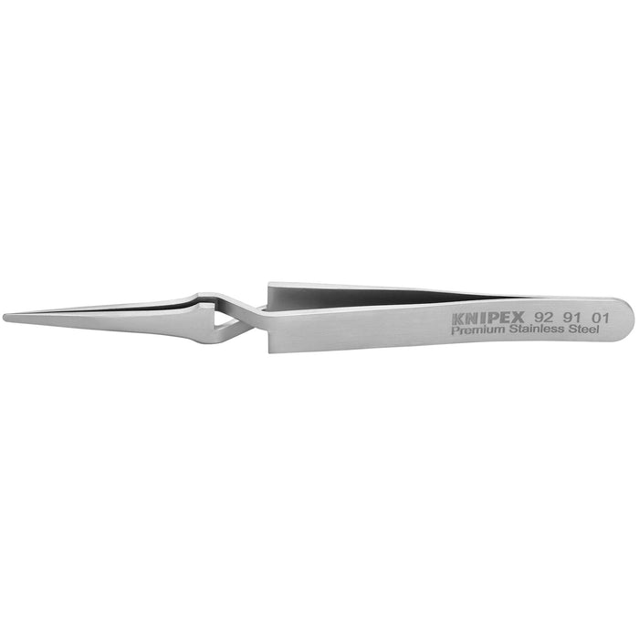 Knipex 92 91 01 4 3/4" Premium Stainless Steel Gripping Tweezers-Replaceable Tips