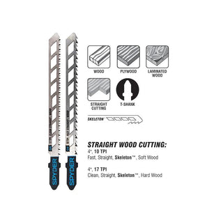 Spyder 300064 T-shank Chrome/Vanadium Blade Set 10pcs