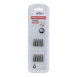 Wiha Tools 71801 Square Insert Bit, #1 x 25 mm, 10 Pk.