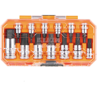 Klein Tools 65213HEXM Knurled Hex Bit Socket Set, Metric, 13 Pc.