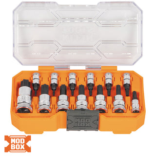 Klein Tools 65213TX Knurled TORX Bit Socket Set, 13 Pc.