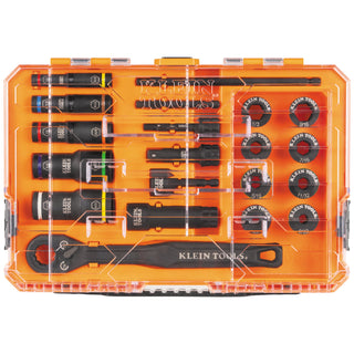 Klein Tools 65240 KNECT Impact Pass Through and Deep-Well Flip Socket Set, 20 Pc.