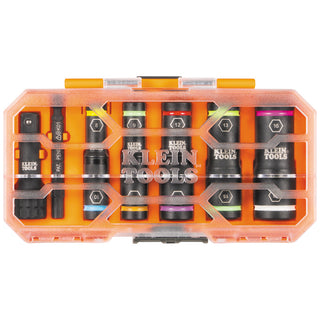 Klein Tools 65619  KNECT Flip-10 Heavy Duty Flip Impact Socket Set, Metric, 8 Pc.