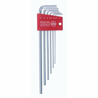 Wiha Tools 66995 Metric Ball End Hex L-Key Set, 6 Piece