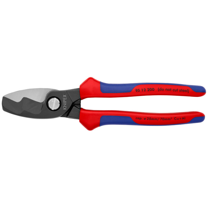 Knipex 95 12 200 SBA 8" Cable Shears-Twin Cutting Edges