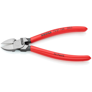 Knipex 72 01 160 SB 6 1/4" Diagonal Pliers for Flush Cutting Plastics