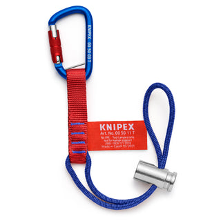 Knipex 00 50 13 T BKA 18" Tool Tethering Adaptor Straps with Captive Eye Carabiner up to 13 lbs.