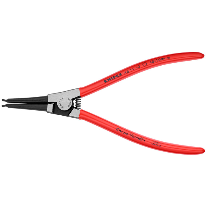 Knipex 46 11 A3 8 1/4" External Snap Ring Pliers-Forged Tips