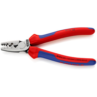 Knipex 97 72 180 7 1/4" Crimping Pliers for Wire Ferrules - Old Version