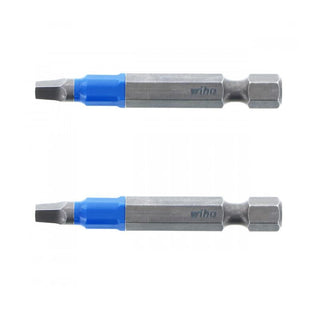 Wiha Tools 70225 TerminatorBlue Impact Bit Square #2 - 2 Inch - 2 Pack