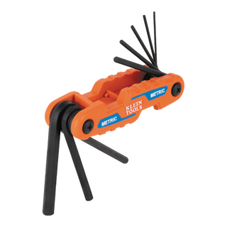 Klein Tools 70540M Compact Folding Hex Key Set, Metric, 8 Pc.