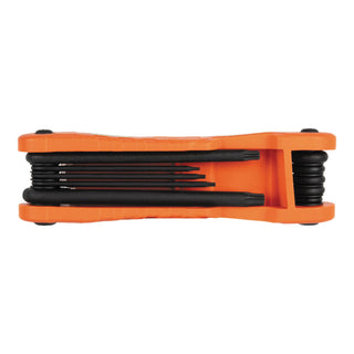 Klein Tools 70550T Pro Folding Hex Key Set, TORX, 10-Keys