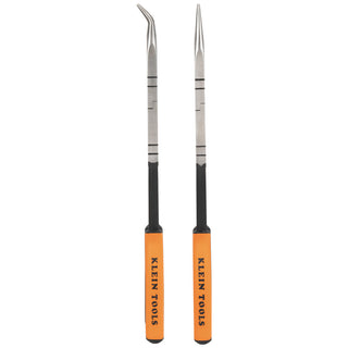 Klein Tools 71402 Long Reach Needle Nose and Bent Nose Pliers Set, 13", 2 Pc.