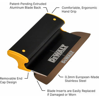 Dewalt DXTT-2-910 10 in. Skimming Blade - Aluminum Housing with 0.012 In. (0.3mm) Replaceable Stainless Steel Blade Insert