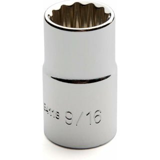 Cougar Pro E4118 1/2" Drive 12 Point Standard Socket, 9/16 Inch