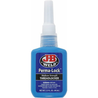 J-B Weld 24236 Perma-Lock Medium Strength Threadlocker - Blue - 36 ml