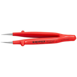 Knipex 92 27 61 5 1/4" Stainless Steel Gripping Tweezers-Pointed Tips-1000V Insulated